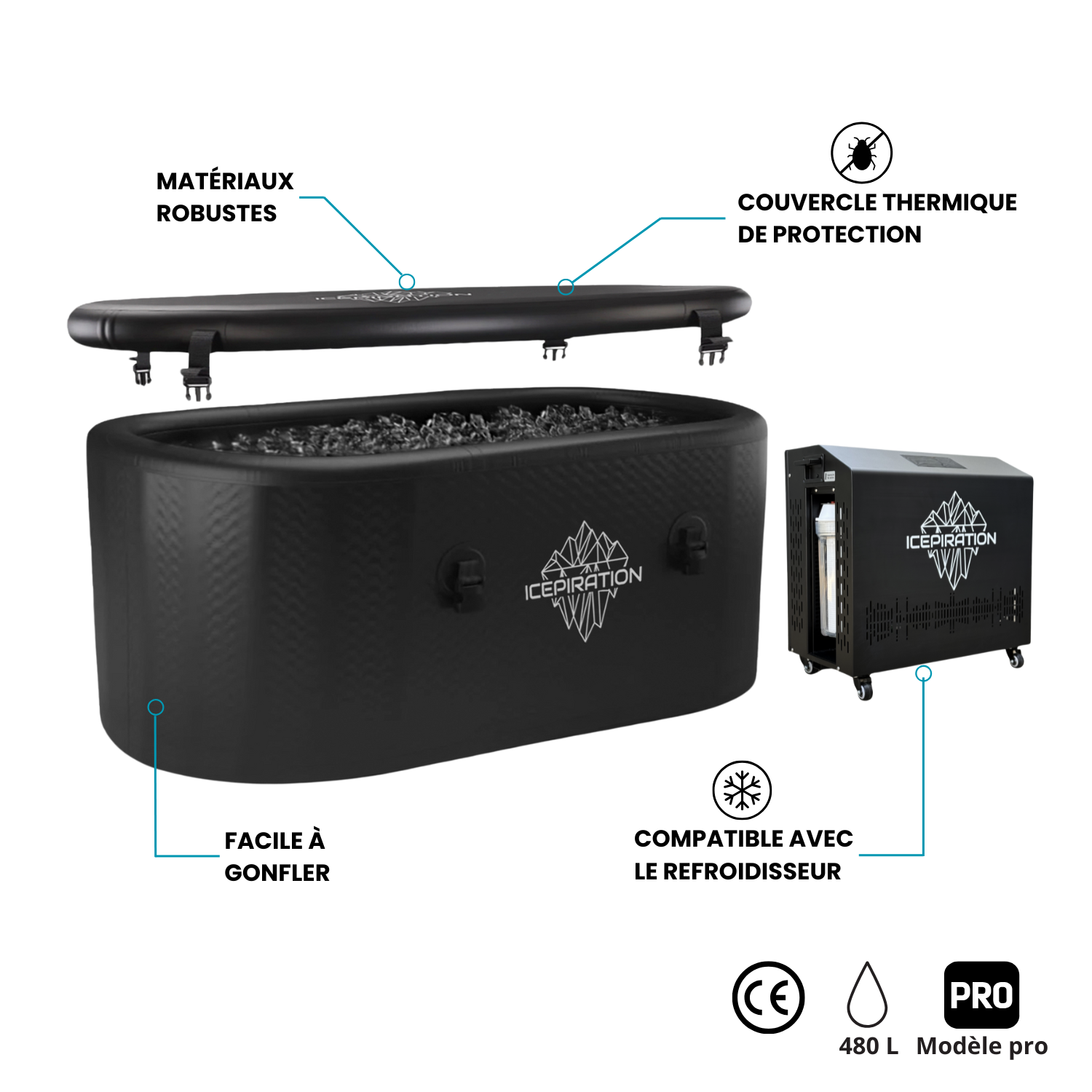 Baño de hielo Icepiration Pro 2 con enfriador